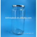 1000ml/ 1L clear custom made food canning glass jar, food storage glass jar